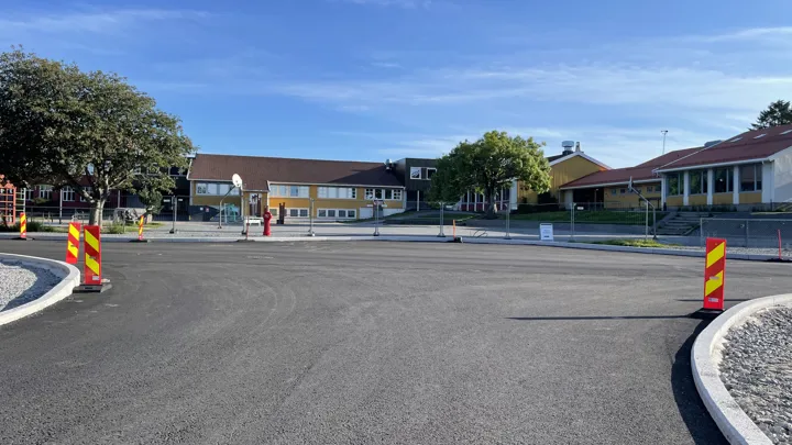 Østre Halsen skole - sett fra Saltbrygge-sida